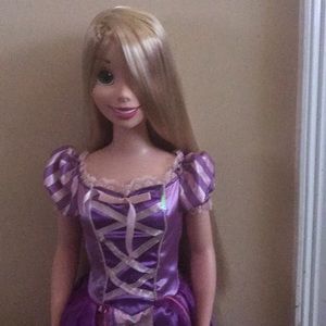 Life size rapunzel doll.